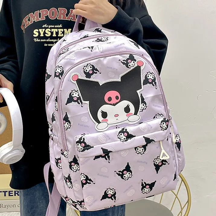 Cinnamoroll PlushTech Backpack β Kawaii Sanrio Schoolbag with Laptop Compartment for Kids & Teens!