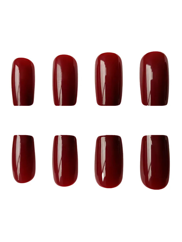 Glossy Nail Set – Long Press-On Acrylics for DIY Glam Moments
