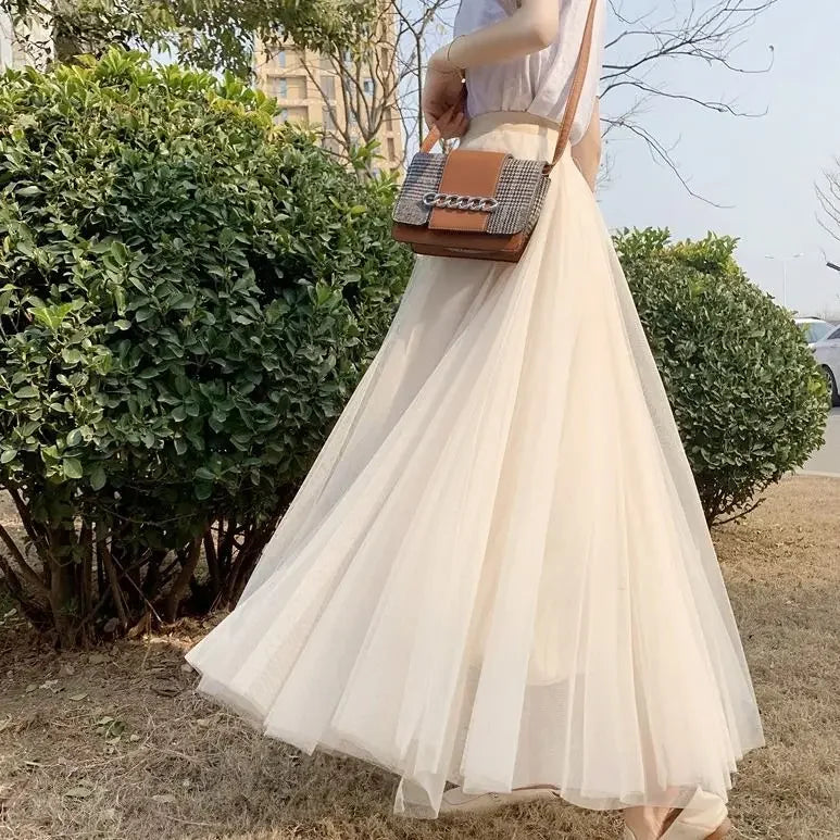 Woman Skirts Spring Summer Skirt Women's Tulle Skirt Pettiskirt Skirt Mujer Faldas Saias Mulher