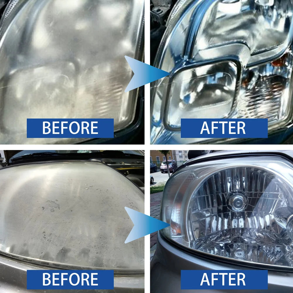 Car Headlight Polishing Restoration Kit Auto Headlight Restorer Repair Set Workshop Tools 500ML Liquid Polymer Evaporator