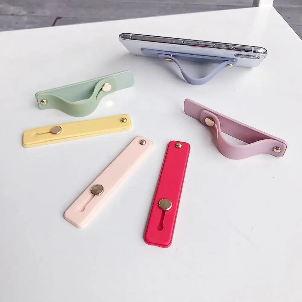 Phone Grip Portable Telescopic Finger Strap Bracket Universal Silicone Phone Finger Ring Holder Grip Stand