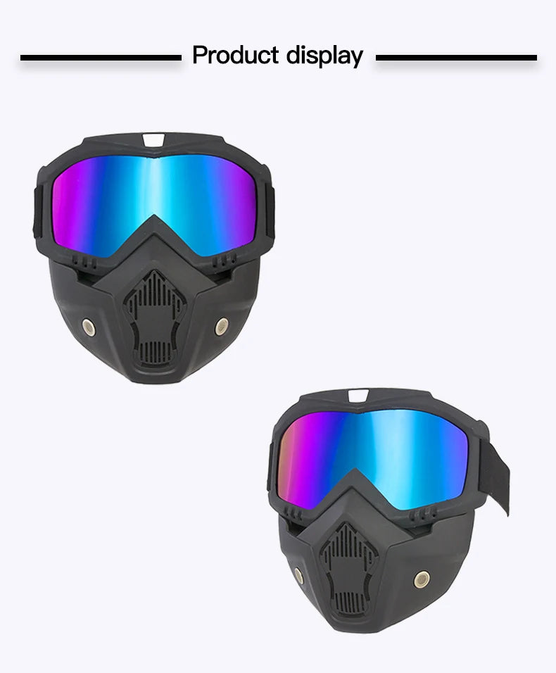 Motorcycle Windproof Mask Goggle HD Outdoor Sport Glasses Eyewear Riding Motocross Summer UV Protection Sunglasses