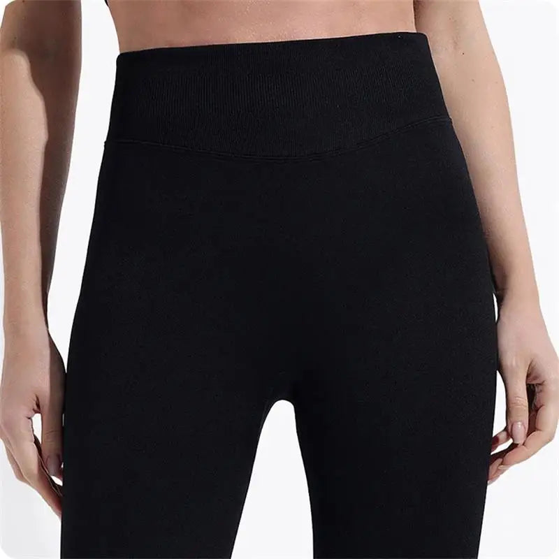 Women Three Waist Gym Yoga Pants High Waist Peach Buttocks Solid Color Tight Fitting Sports Leggings Yoga Exercise Pants