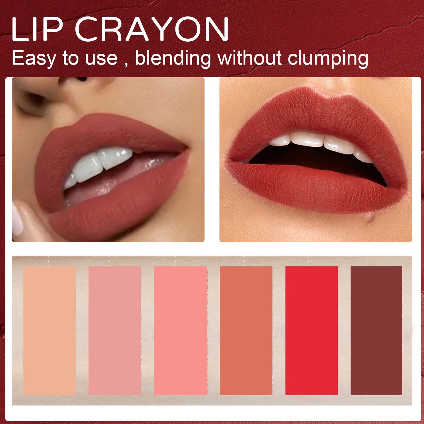 Waterproof Matte Lip Liner Contours Lips Long Lasting Weightless Precise Liner with Super Soft Blendable Texture Matte Soft