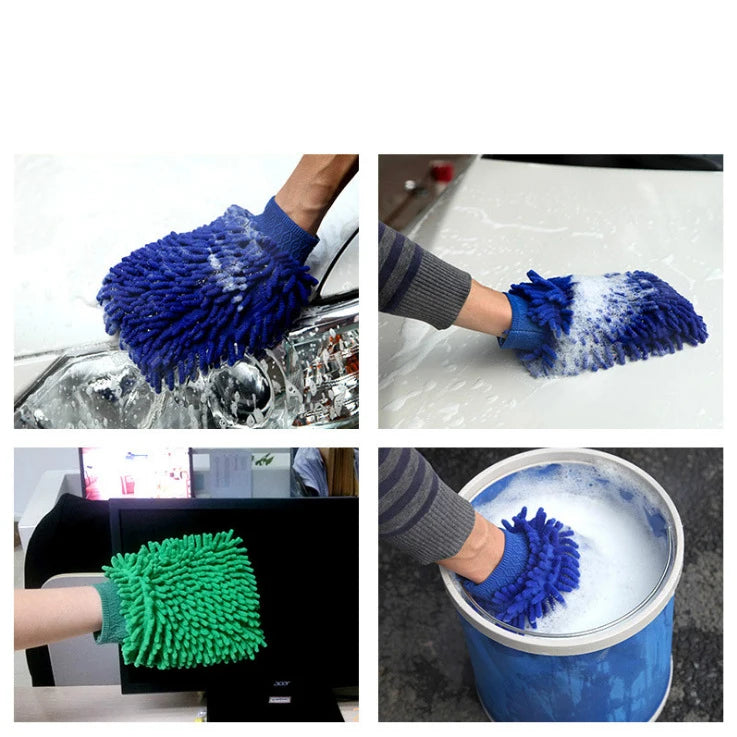 Waterproof Car Wash Microfiber Chenille Gloves Thick Car Cleaning Mitt Wax Detailing Brush Auto Care dusting gloves Glove