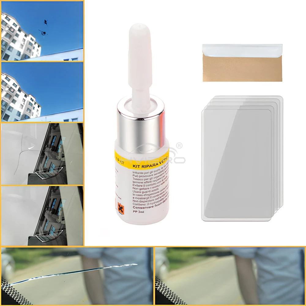 1/4/10X Car Windshield Cracked Repair Tool DIY Window Phone Screen Kit Restoration Curing Glue Auto Glass Scratch Crack Restore