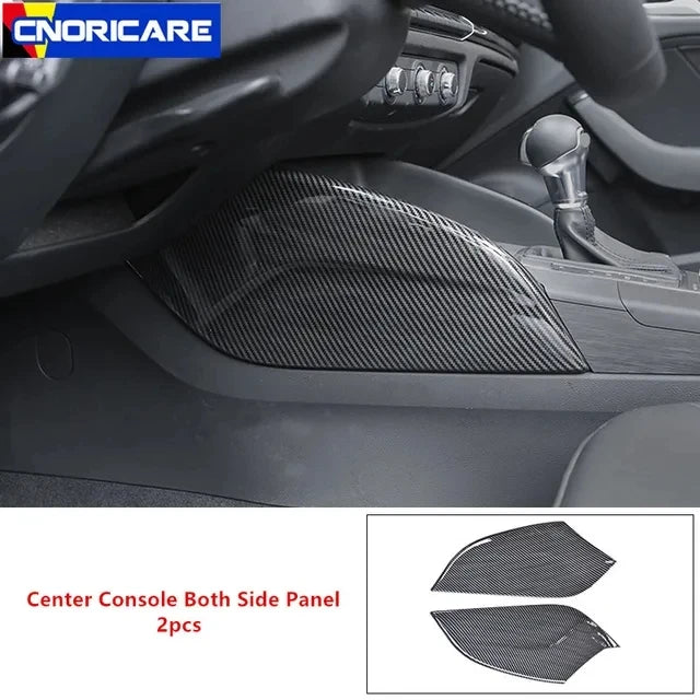 Carbon Fiber Car Styling Central Armrest Storage Box Panel Cover Trim for Audi A3 8V S3 RS3 2014 2015 2016 2017 2018 Accessories