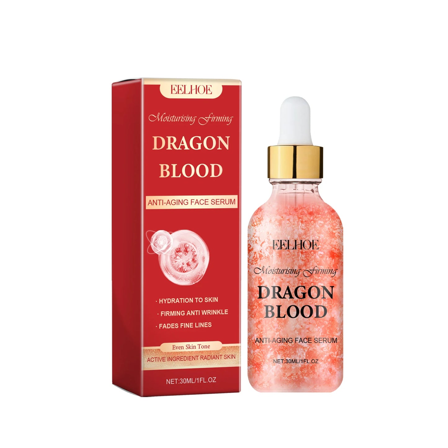 Dragon Blood Facial Serum Fade Fine Lines Lifting Firming Smooth Nourishing Brighten Face Skin Rejuvenation Essence Moisturizing