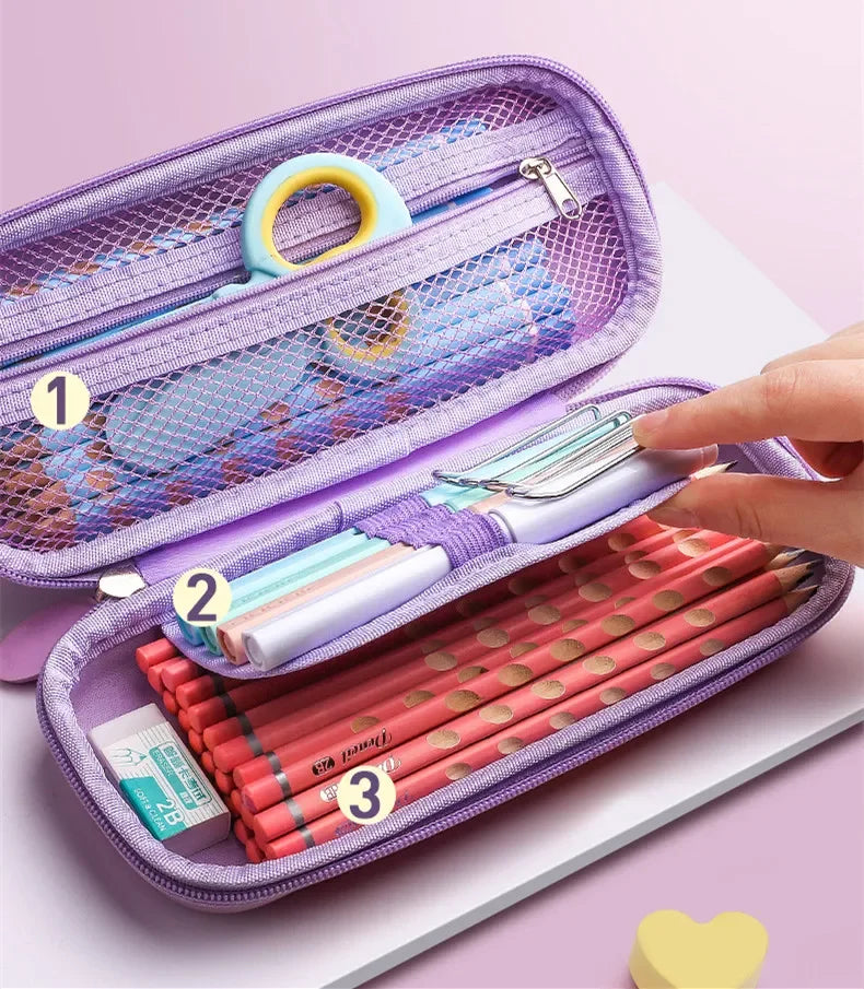 3D EVA Unicorn Pencil Case – Cute Cartoon Stationery Box