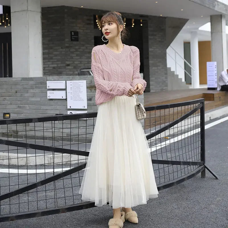 Woman Skirts Spring Summer Skirt Women's Tulle Skirt Pettiskirt Skirt Mujer Faldas Saias Mulher