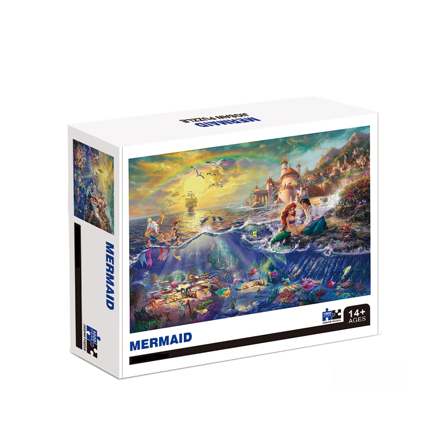 1000 Pieces Mermaid Jigsaw Puzzles for Adults Home Decor Games Family Fun Floor Puzzles Educational Toys for Kids