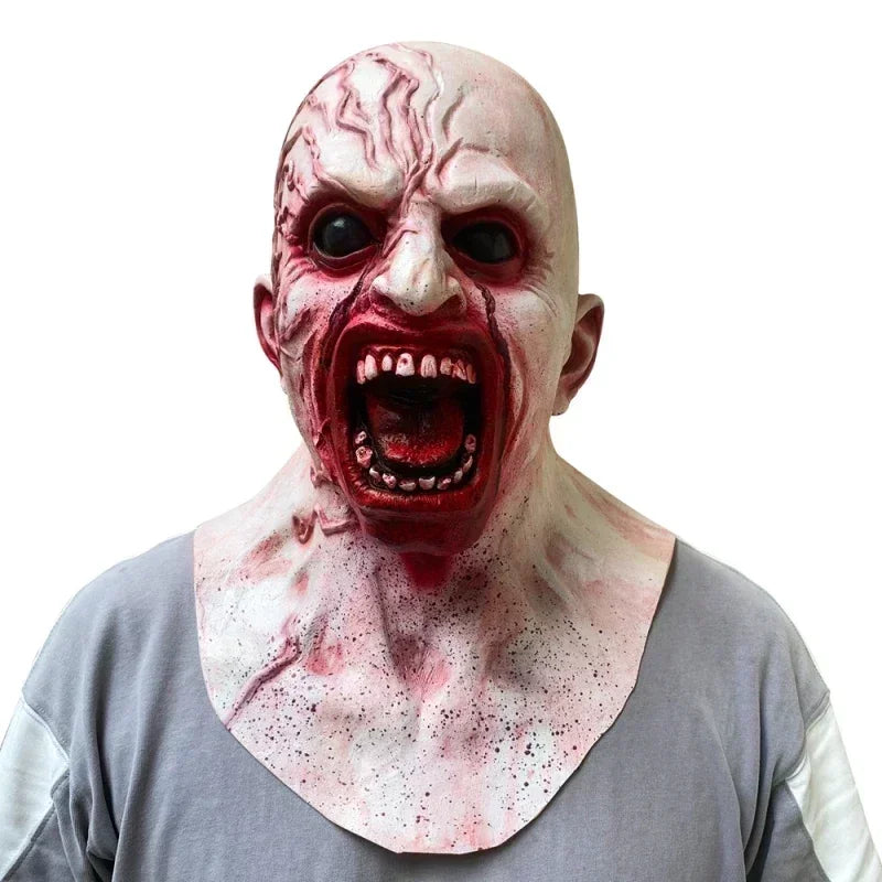Halloween Horror Mask Zombie Latex Masks Party Cosplay Bloody Disgusting Rot Face Scary Masque Masquerade Mascara Terror Masker