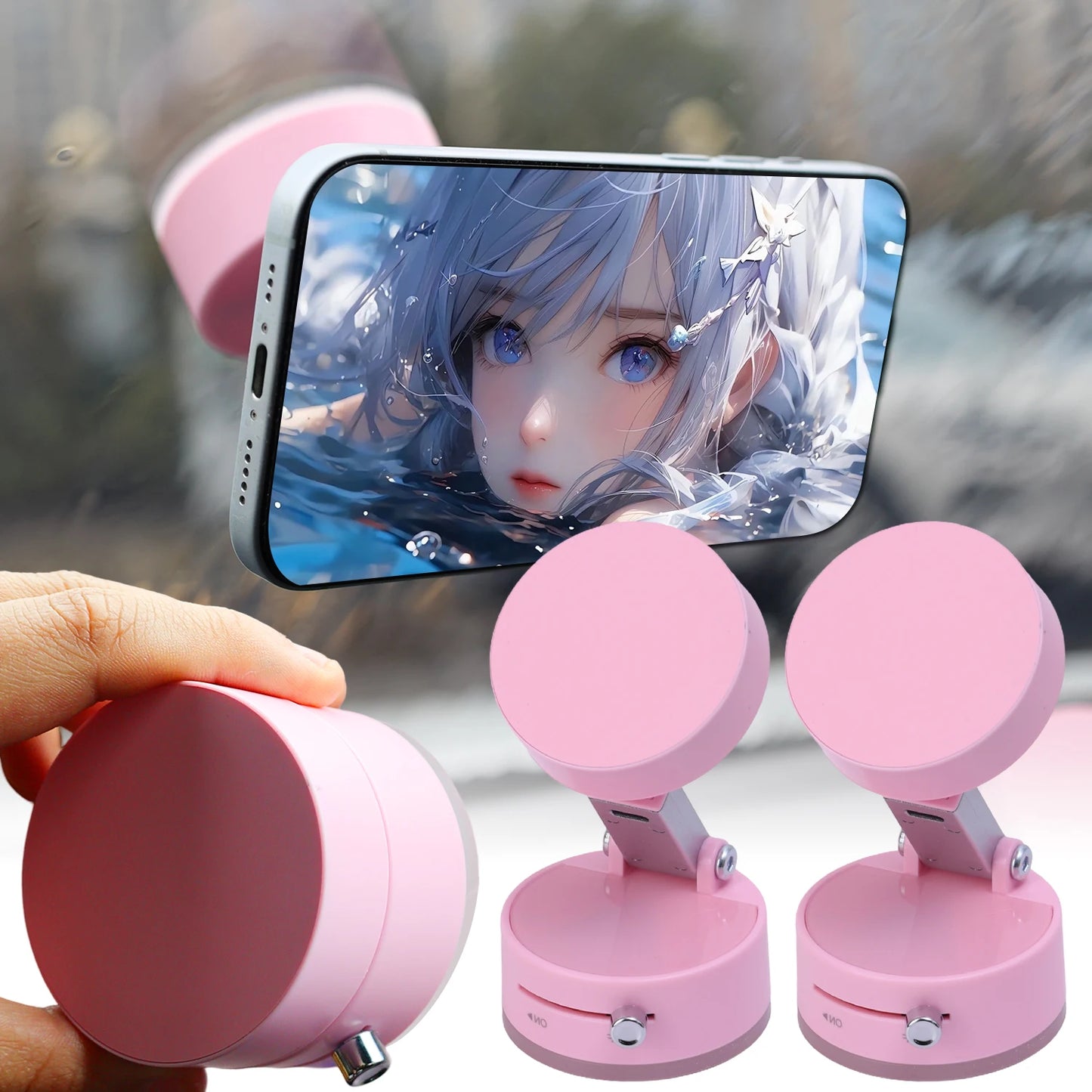 Stick Anywhere Vacuum Suction Phone Holder
