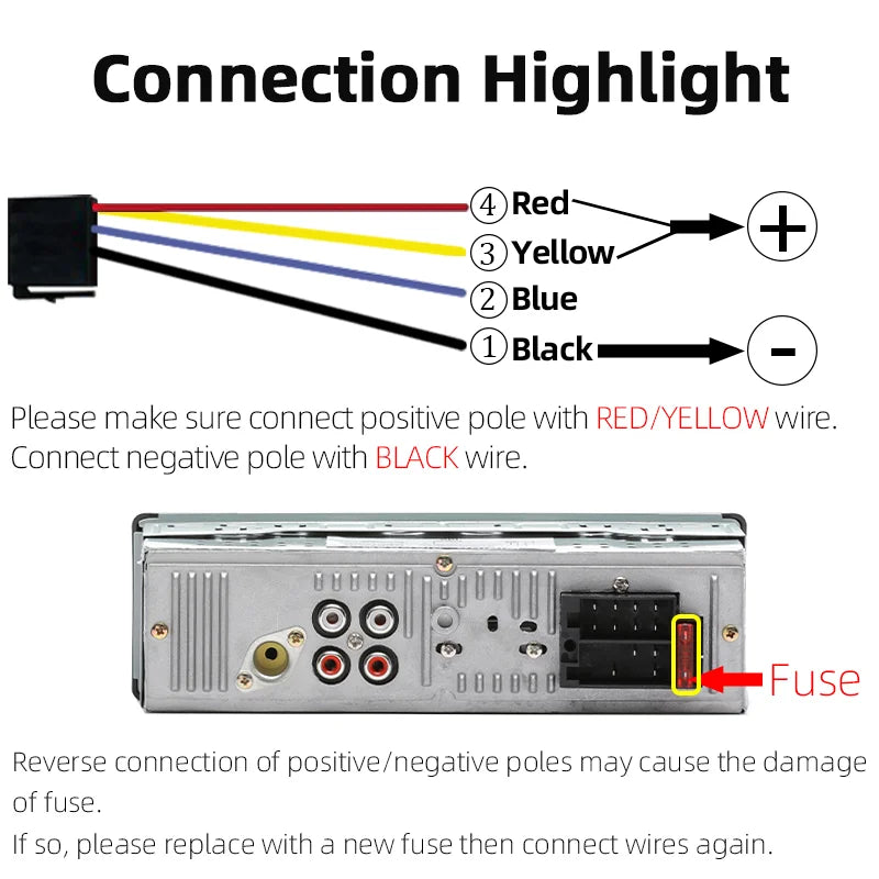 Car Radio 1 din Stereo Multimedia MP3 Player Digital Bluetooth FM ISO Power Aux Input USB Bluetooth Universal Autoradio
