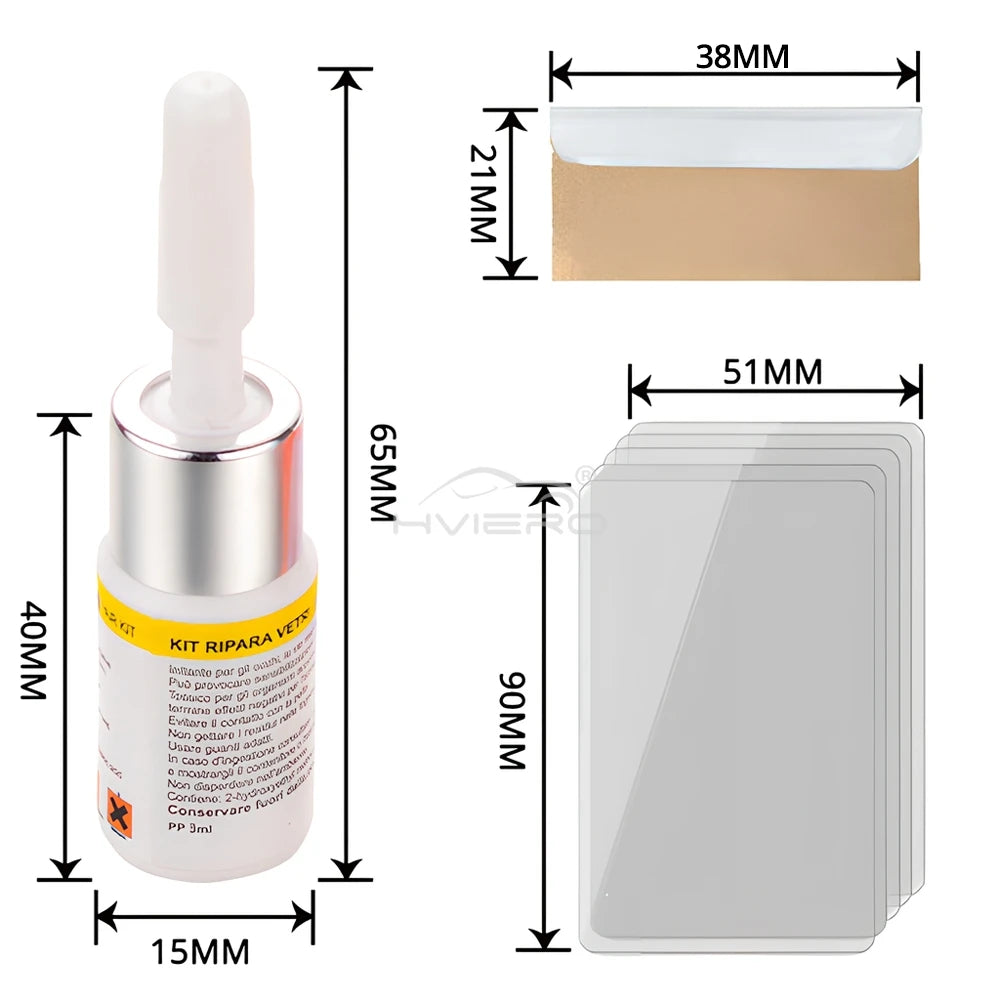 Windshield Crack Fix Kit – Easy DIY Repair for Glass & Screens!