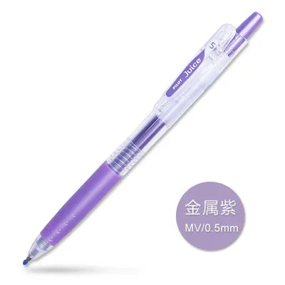 1pcs Pilot Juice Gel Pen Colorful 0.5mm Kawaii Jel Kalem Canetas Coloridas Pilot Pen School Supplies Stationery LJU-10F