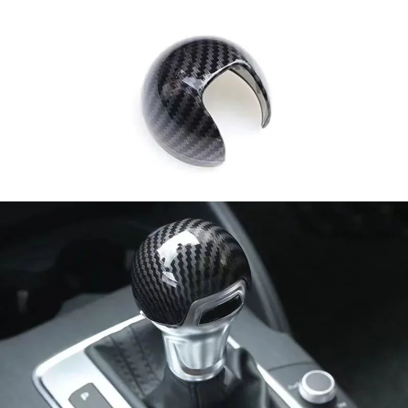 Carbon Fiber Car Styling Central Armrest Storage Box Panel Cover Trim for Audi A3 8V S3 RS3 2014 2015 2016 2017 2018 Accessories