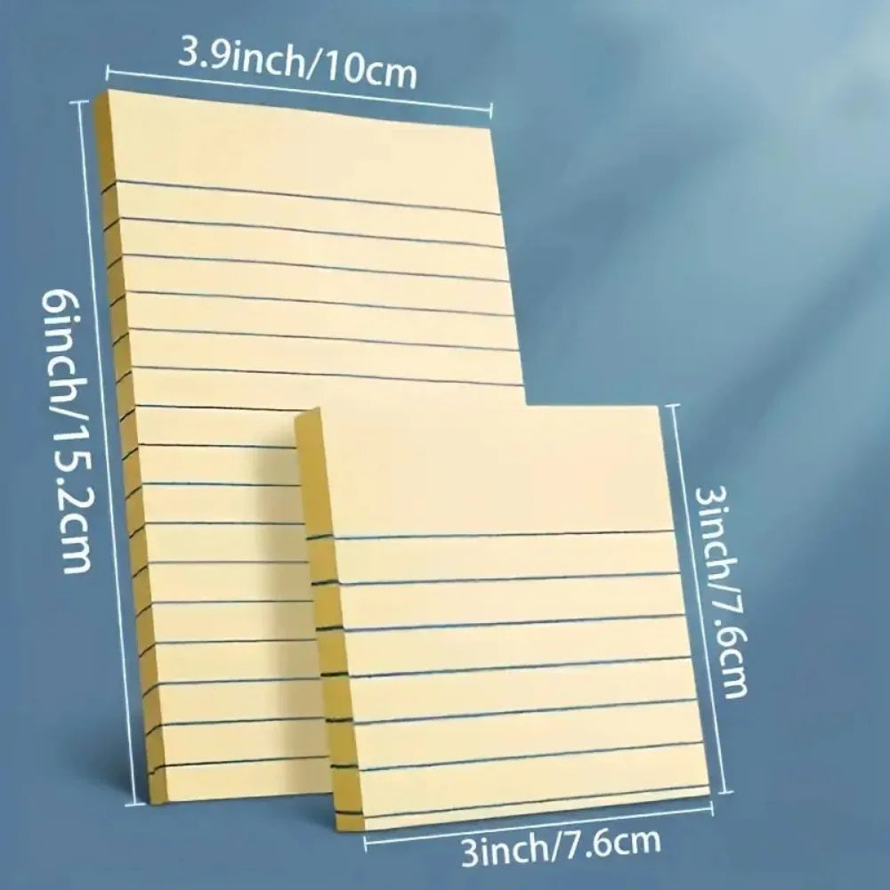 200 Pages of Colorful Self-Adhive Notes - Simple Stickers for Office, Home and School Organization