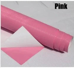 Carbon Fiber Vinyl Wrap Film Car Vehicle Waterproof 127cm x30cm 3D Sticker Sheet Roll Silver Gold Black free shipping