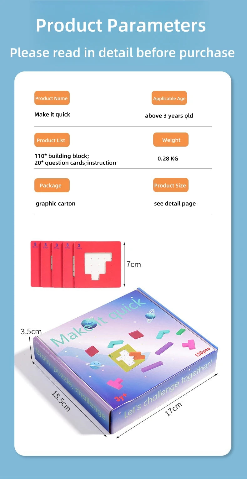 3D Tangram Math Puzzle – Interactive Building Blocks Game for Kids