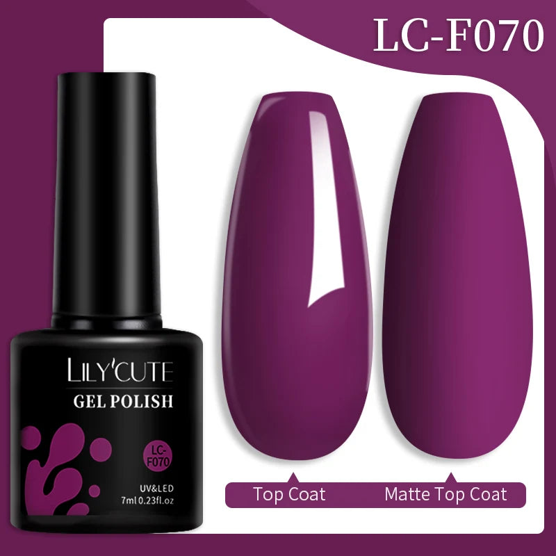 LILYCUTE Color Explosion β 184 Shades of Long-Lasting Gel Polish with Red Glitter Magic