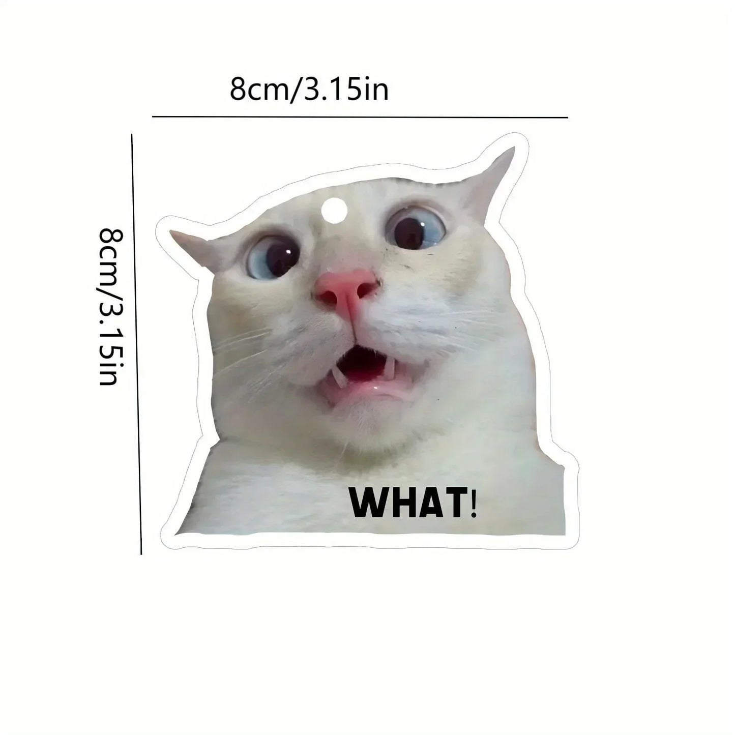 1pc Funny Cat Design Car Air Freshener - Car Rearview Mirror Hanging Aromatherapy Tablet - Car Air Freshener For Men And Women