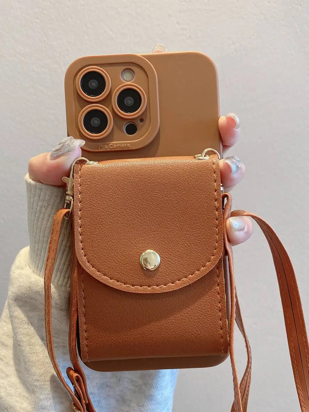 Wallet Leather Crossbody Neckband Lanyard Phone Case for iPhone 16 11 15 13 14 Pro Max XR X XS Max Multi Card Slot Purse Cover