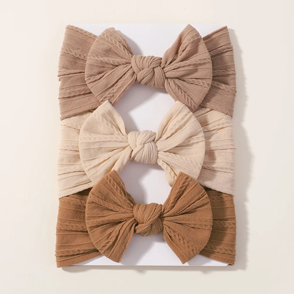 3-Pack Baby Bow Headbands – Soft, Stretchy & Sweet for Little Ones!