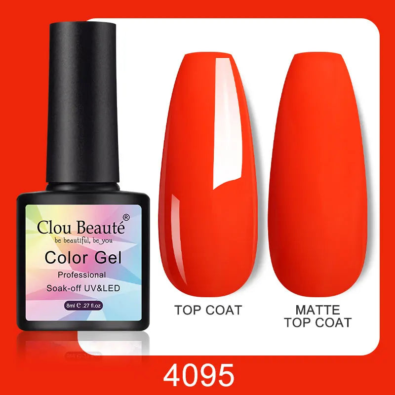 Clou Beaute Color Pop β 8ml Gel Varnish for Bold, Long-Lasting Nail Art (UV/LED Cure)