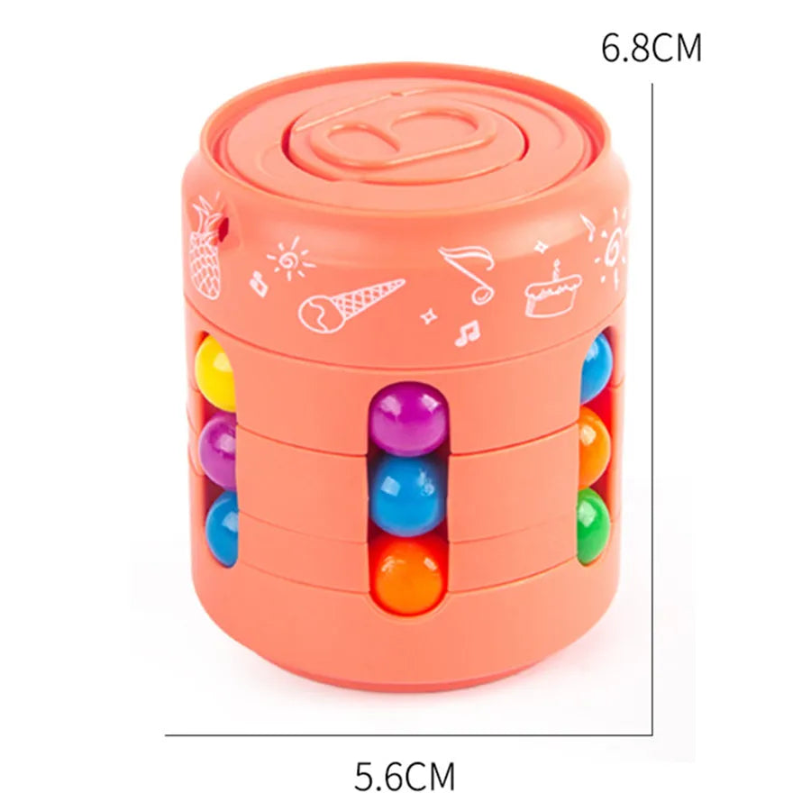 Magic Bean Cube Finger Gyro Rotating Antistress Relieve Anxiety Develop Intelligence Decompression Fidget Toy Adults Kids Gift