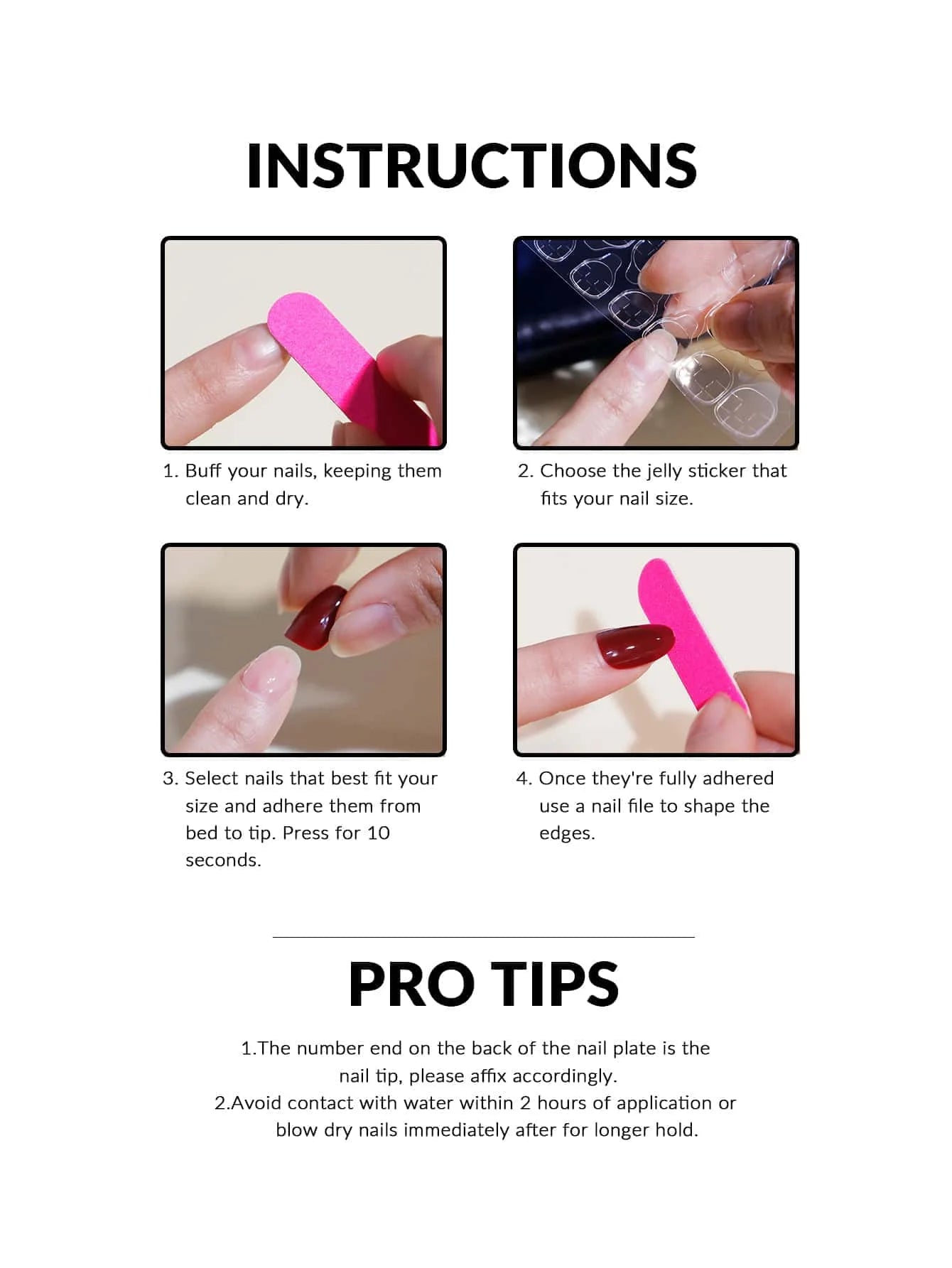 Simple & Delicate: 24PCS Almond Fake Nails for Effortless Date-Night Style