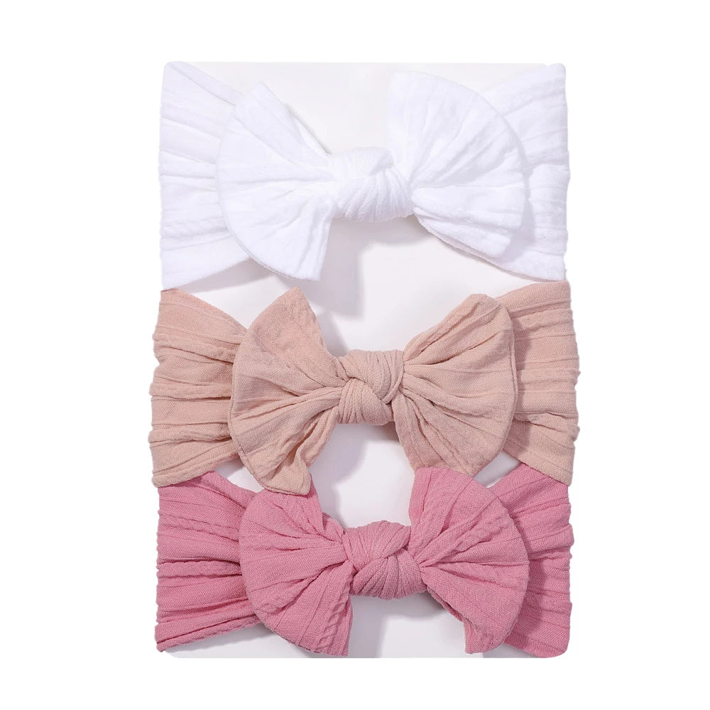 3-Pack Baby Bow Headbands – Soft, Stretchy & Sweet for Little Ones!