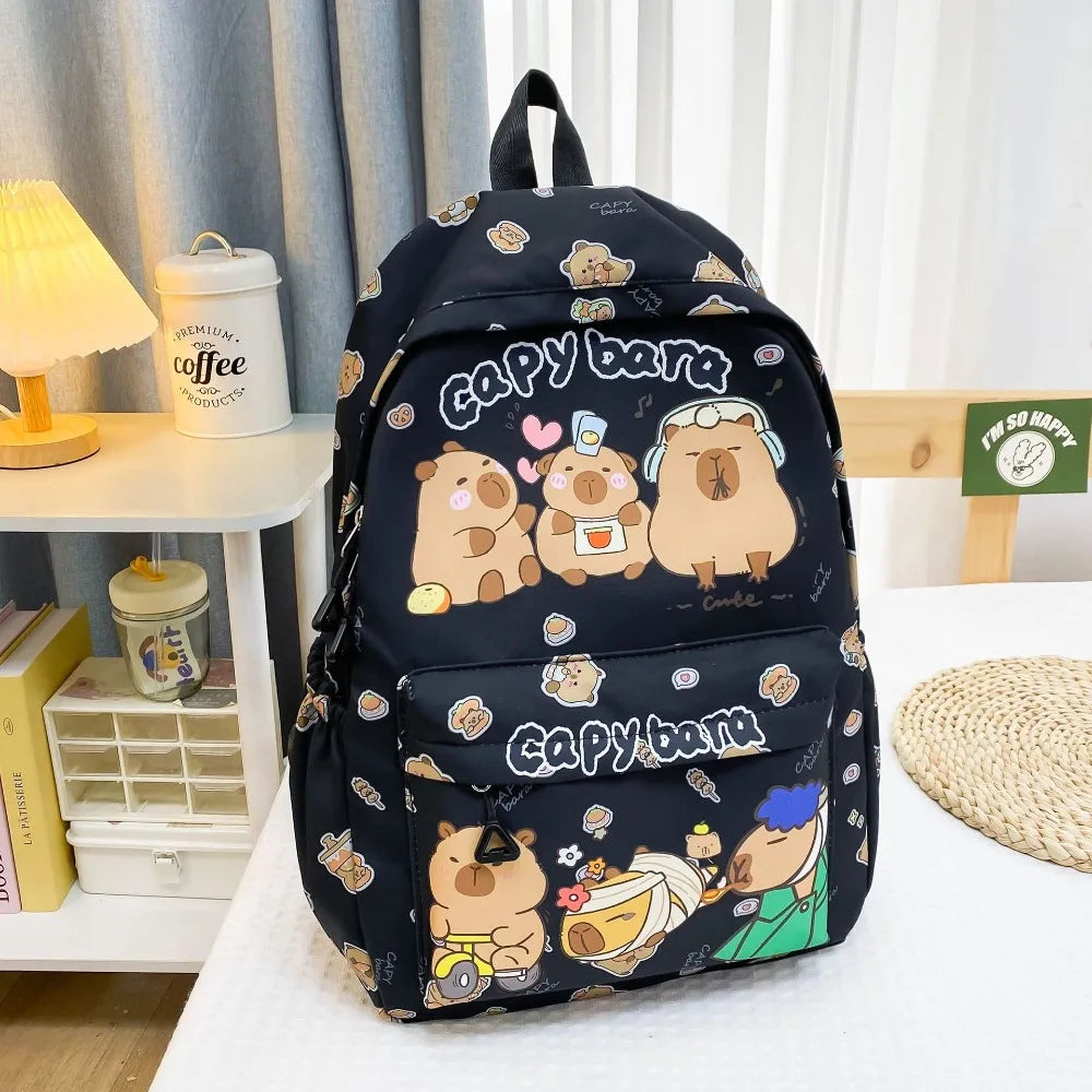 Capybara Breeze Backpack – Ultra-Light Cuteness for School & Play!