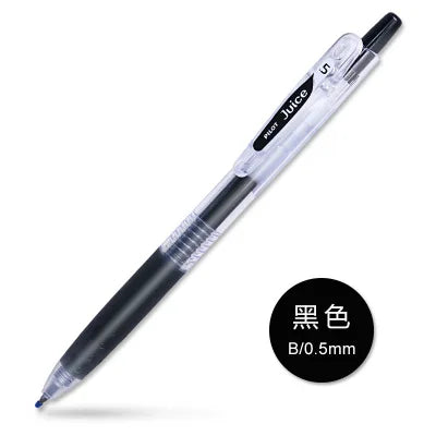 1pcs Pilot Juice Gel Pen Colorful 0.5mm Kawaii Jel Kalem Canetas Coloridas Pilot Pen School Supplies Stationery LJU-10F