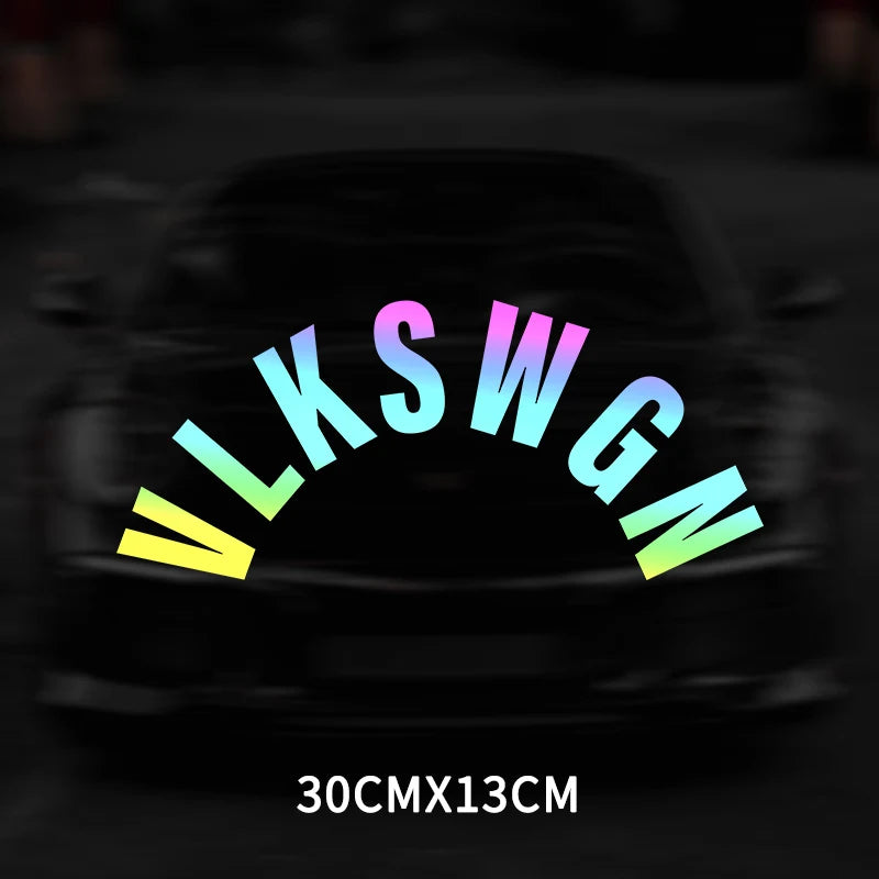 VLKSWGN Car Rear Wiper Window Auto Stickers for Volkswagen Polo Golf Passat Tiguan Beetle Caddy Skoda Octavia Seat Leon Altea