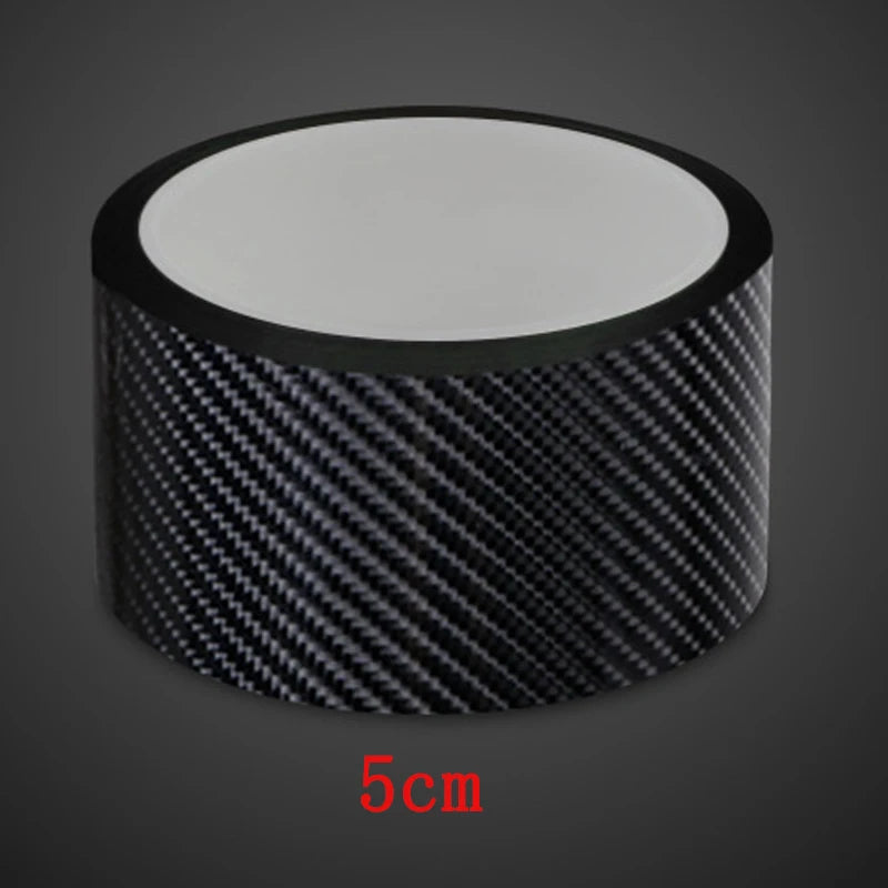 3/5/10M Carbon Fiber Car Stickers Auto Door Threshold Trunk Protective Strip Anti Scratch Tape Waterproof Decal Auto Accessories
