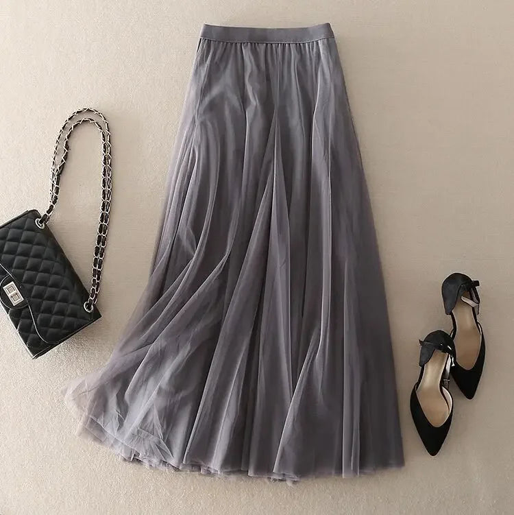 Woman Skirts Spring Summer Skirt Women's Tulle Skirt Pettiskirt Skirt Mujer Faldas Saias Mulher