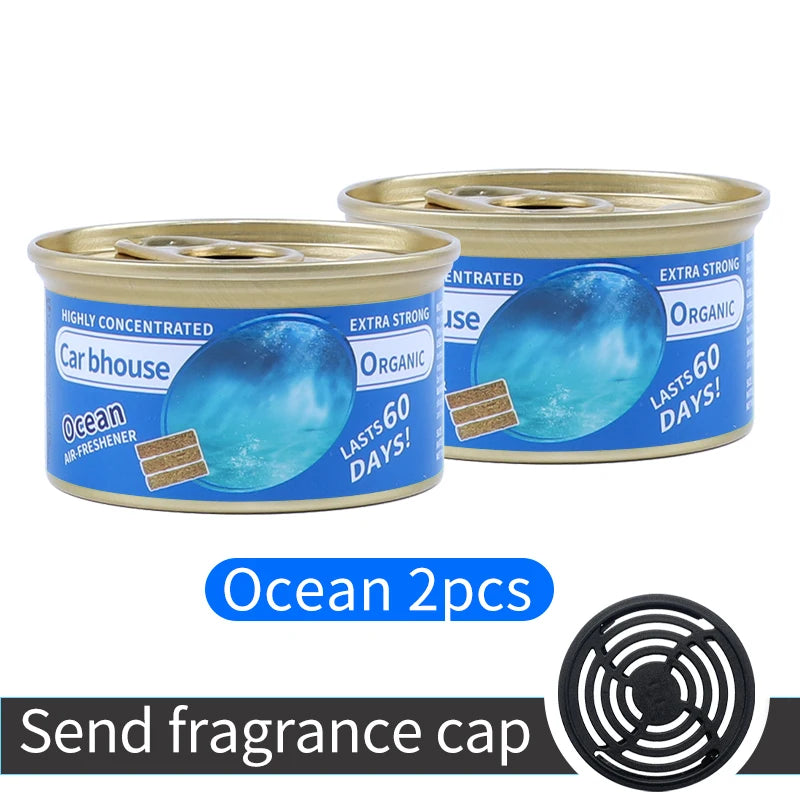 For Bathroom Car Air Freshener Gel Can Solid Car Fragrance Air Freshener Wood Block Can Air Freshener Balm For Home Long-lasting