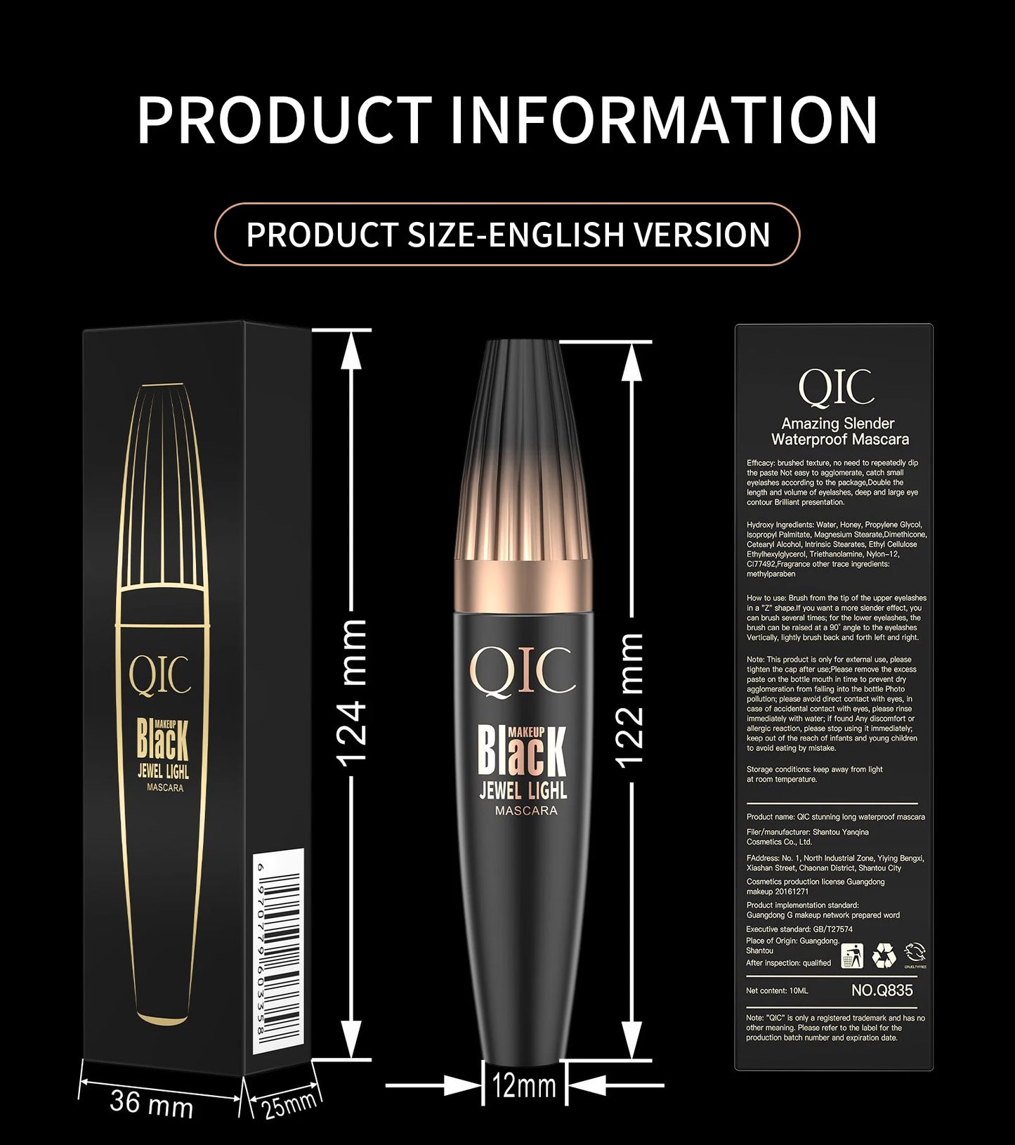 4d Waterproof Lash Mascara Encrypted Long-lasting Thick Curling Smudge-proof Large Eye Makeup Tools Durable Beauty Cosmetics
