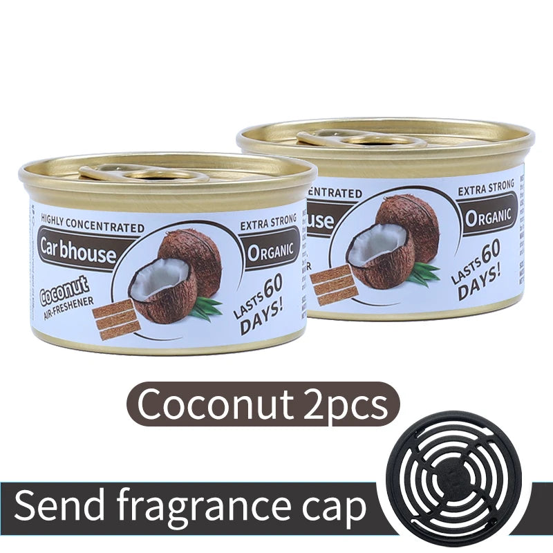 For Bathroom Car Air Freshener Gel Can Solid Car Fragrance Air Freshener Wood Block Can Air Freshener Balm For Home Long-lasting