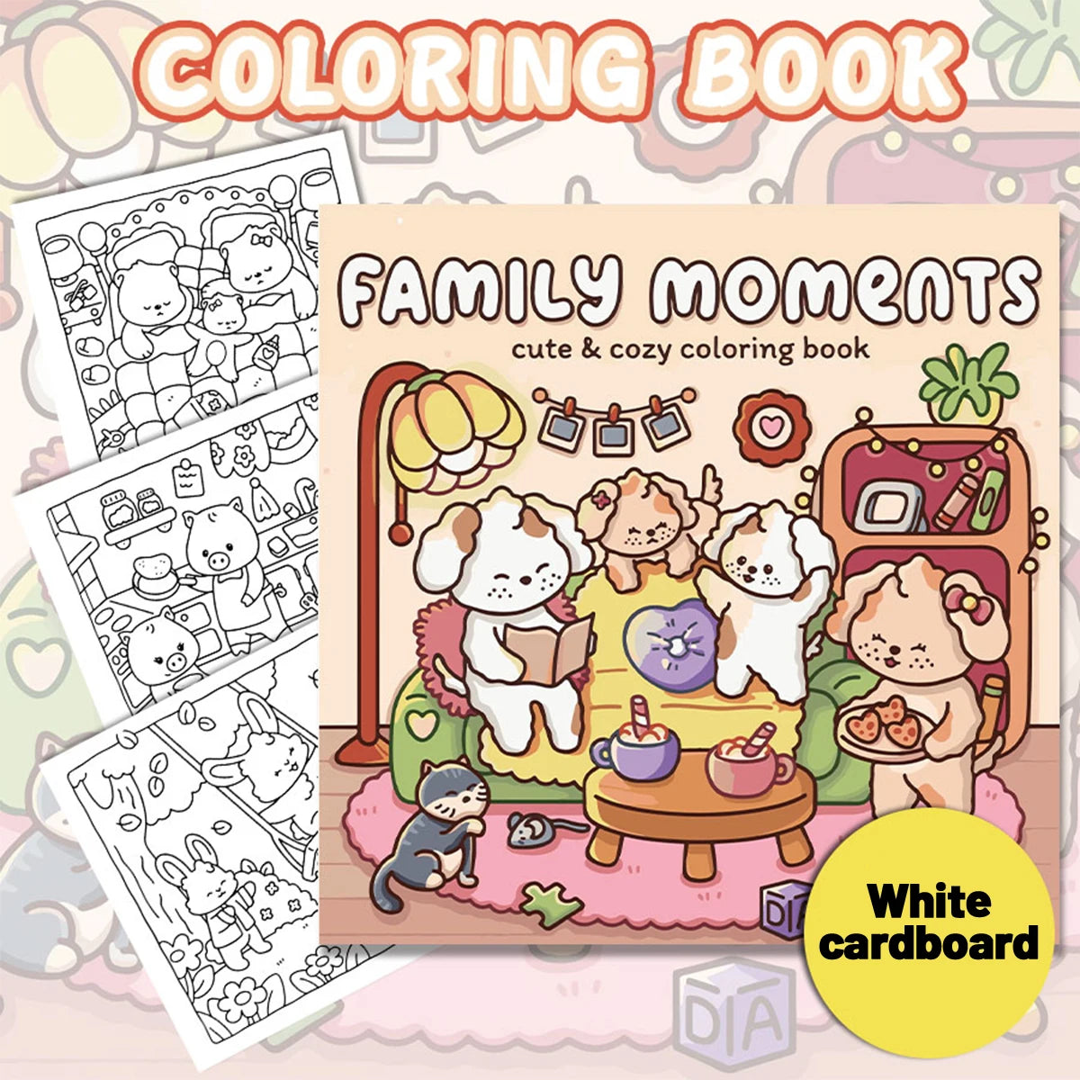 A bold and relaxing coloring book with fantastic patterns, parent-child home DIY interaction, stimulating creativity and fun