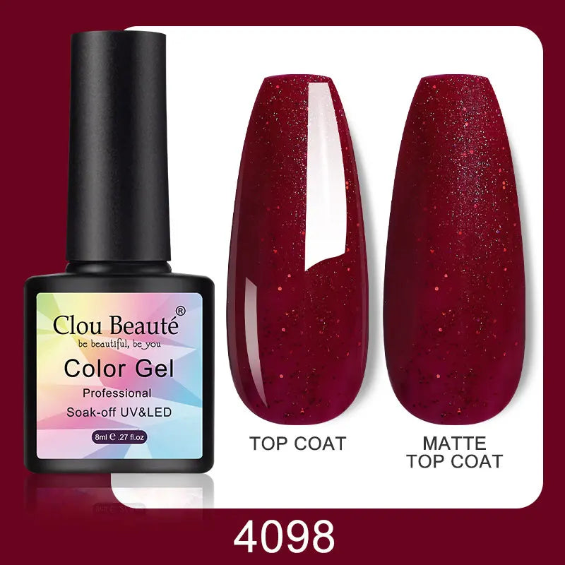 Clou Beaute Color Pop β 8ml Gel Varnish for Bold, Long-Lasting Nail Art (UV/LED Cure)