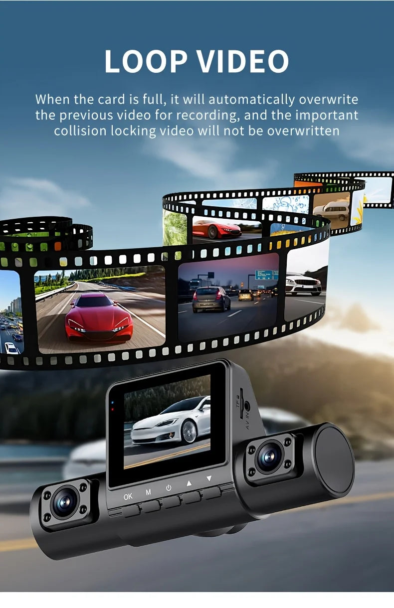 VAVUPO Car DVR Video Recorder 4 Channel Vehicle Camera 1080P Driving Dash Cam Night Vision Loop Recording 24H Parking Monitor