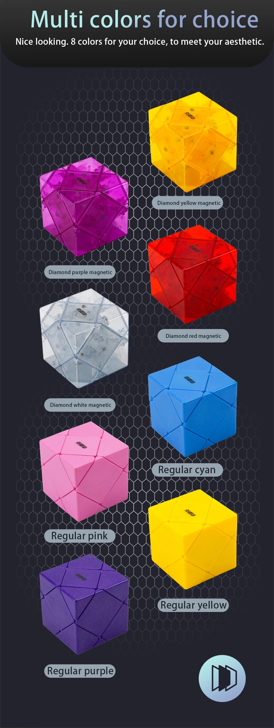 Mirror Moves – Diansheng Skewb Cube with Galaxy Closter Vibes