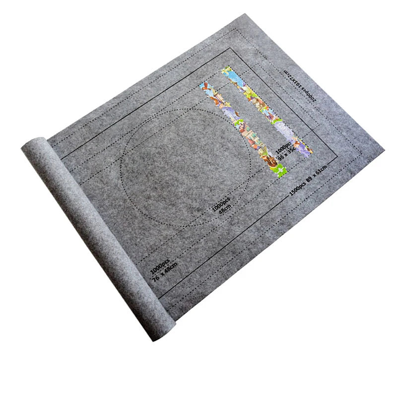 Puzzles Mat Jigsaw Roll Felt Mat Play Mat Puzzles Blanket For Up To 3000 Pcs Puzzle Accessories Portable Travel Storage Bag