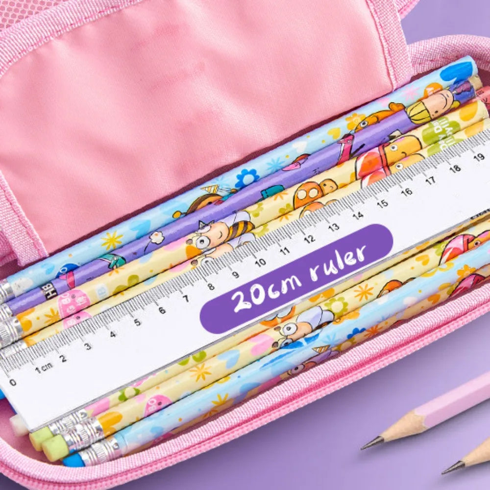 3D Mermaid & Astronaut Pencil Case β Odorless Zippered Space Pen Box for School Supplies & Kawaii Stationery Fans