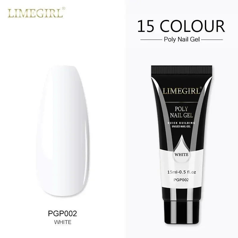 ColorPop Builder Gel β 15ml Poly Nail Extension Set with 24 UV-Cured Shades for DIY Nail Art