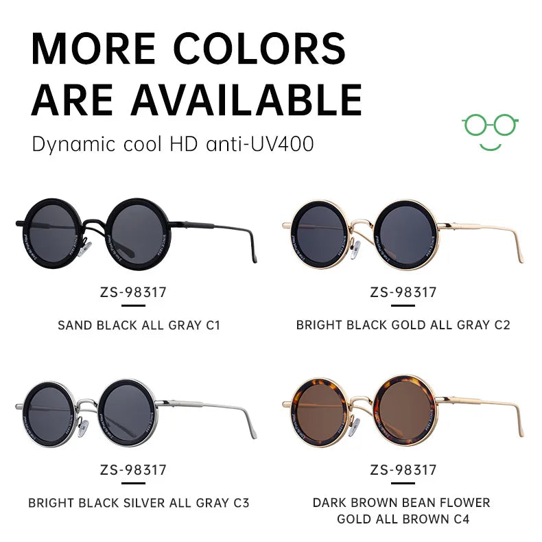 2025 Steampunk Sunglasses For Men Fashion Round Punk Sunglasses Vacation Oculos Outdoor Glasses Vintage Designer Trending Lentes
