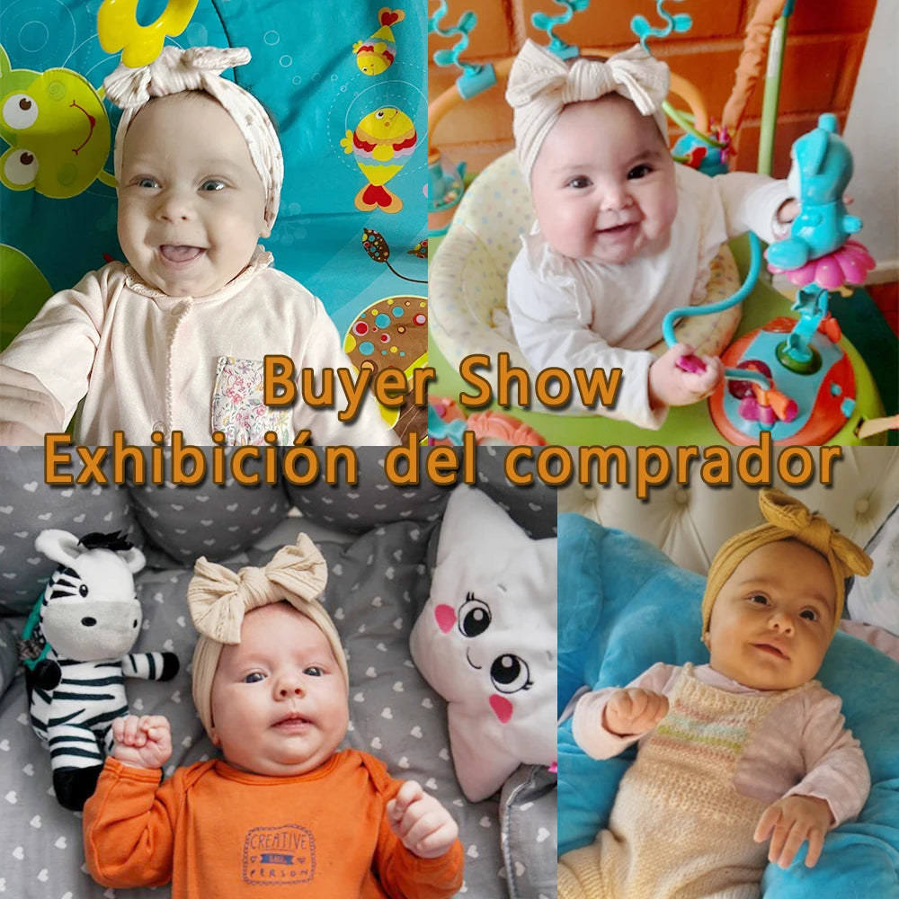 3-Pack Baby Bow Headbands – Soft, Stretchy & Sweet for Little Ones!