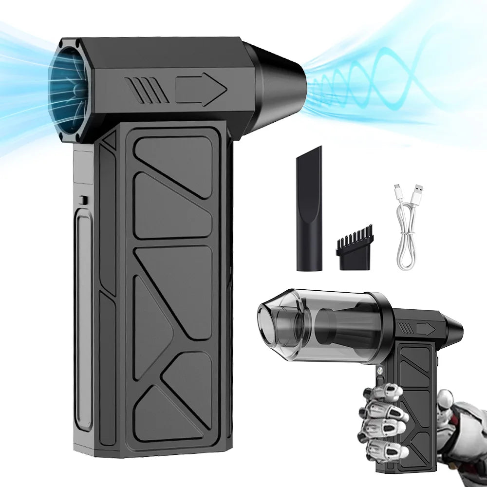 2-in-1 Blower & Vacuum | 4-Speed, Magnetic Nozzles, LED + Fast USB-C Charging
